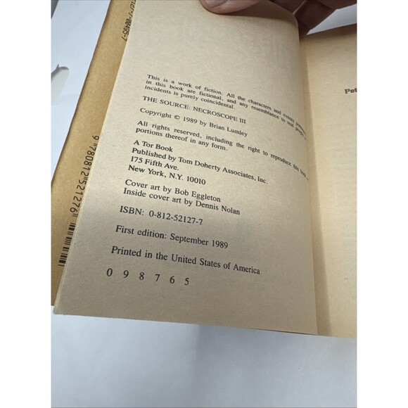 Brian Lumley LOT OF 3 TOR HORROR 1st Editions Source, Vamphyri, House of Doors - Picture 13 of 13